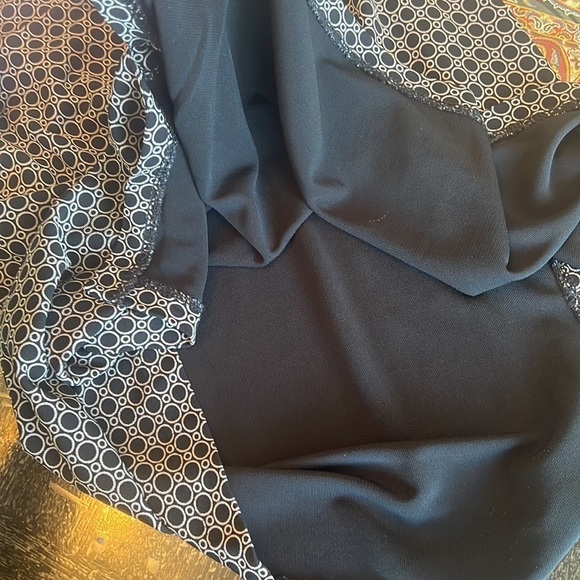 Gap Black/Beige Circle Print Stretch Pull On A Line Skirt Size M - Picture 9 of 14